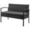 Manhattan Comfort Noli  Steel Rattan 4-Piece Patio Conversation Set with Cushions in Grey OD-CV007-GY - alternate 2